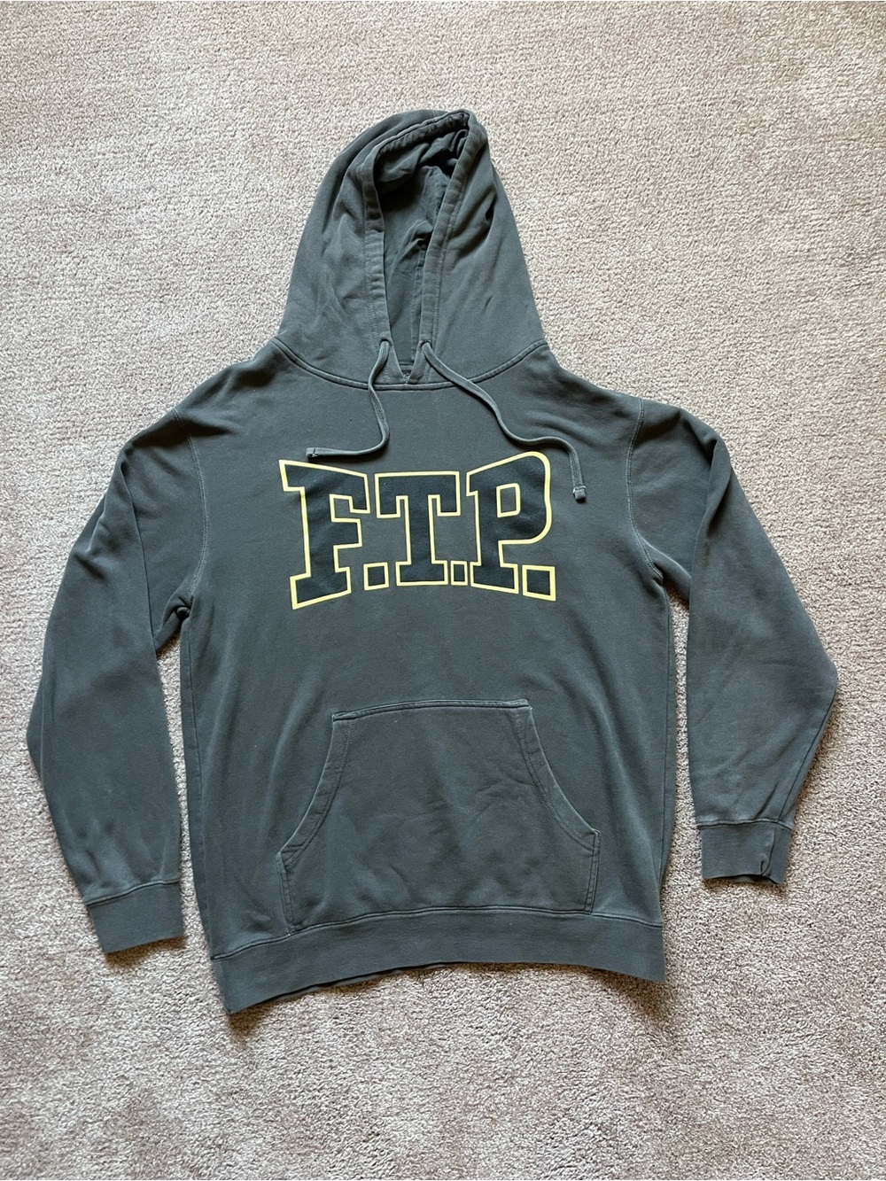 FTP Logo Grey Men’s Pullover Hoodie